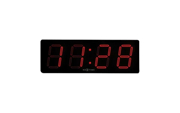 NeXtime Horloge Murale Big D Noir – Horloge Murale grande marque pas cher 1