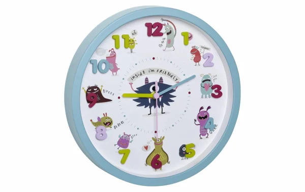 TFA Dostmann Horloge Murale Petits Monstres Ø 30,9 Cm, Multicolore – Horloge Murale luxe soldes 1