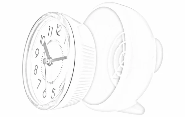 Top ventes TFA Dostmann Horloge De Salle De Bain Analogique Ø 10,2 Cm, Gris – Horloge Murale 3