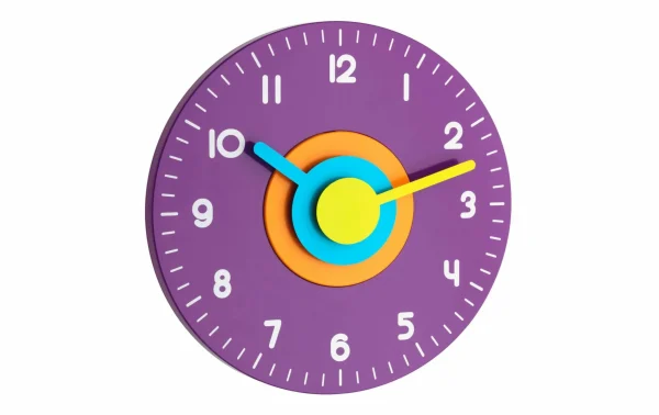 Meilleur Prix Garanti TFA Dostmann Horloge Murale Ø 23 Cm, Violet – Horloge Murale 1