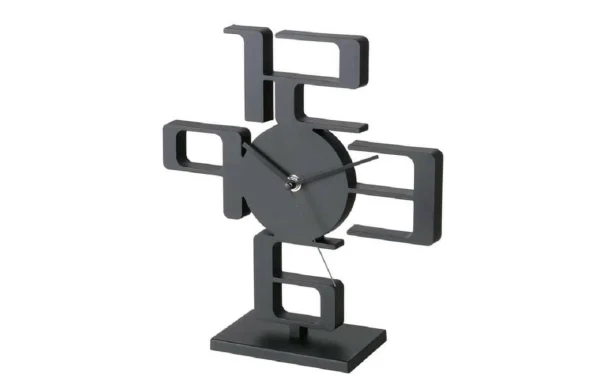 luxe soldes Boltze Horloge De Bureau Stadium 27 X 8 Cm, Noir Mat – Horloge Murale 1