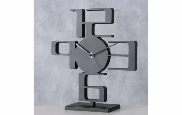 luxe soldes Boltze Horloge De Bureau Stadium 27 X 8 Cm, Noir Mat – Horloge Murale 3