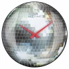 france en ligne NeXtime Horloge Murale Disco Ball Ø 35 Cm, Argenté – Horloge Murale 11