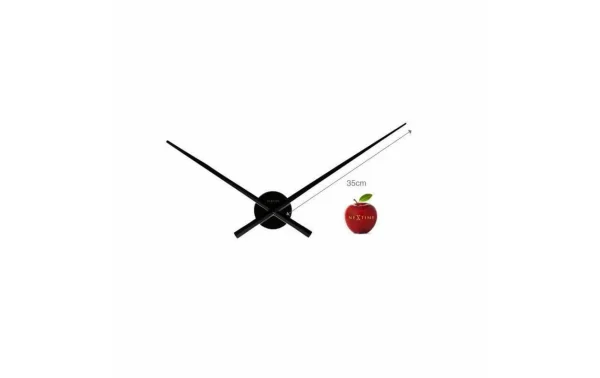 à prix promos NeXtime Horloge Murale Mains Ø 70 Cm Noir – Horloge Murale 4