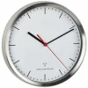 TFA Dostmann Horloge Murale Radio Avec Cadre En Acier Inoxydable Ø 22 Cm, Argenté/Blanc – Horloge Murale acheter 11