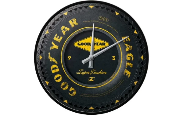 Nostalgic Art Horloge Murale Good Year Ø 31 Cm, Noir – Horloge Murale grande surprise 1