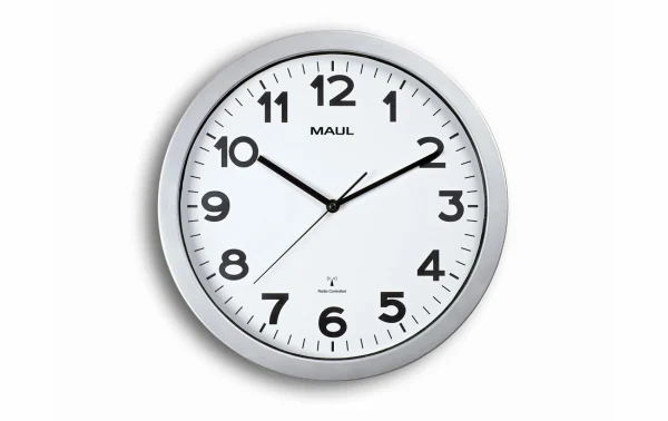 Horloge Murale MAULstep Ø 35 Cm Argenté/Blanc – Horloge Murale le grand escompte 1