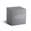 Gingko Réveil Numérique Cube Click Clock Argent – Réveils en france 13