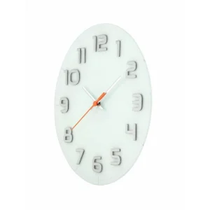 site pas cher NeXtime Horloge Murale Classy Round Ø 30 Cm Blanc – Horloge Murale 9