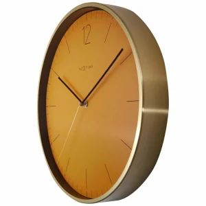 économies garanties NeXtime Horloge Murale Manderin Fruité Essentiel Ø 34 Cm Doré/Jaune – Horloge Murale 7