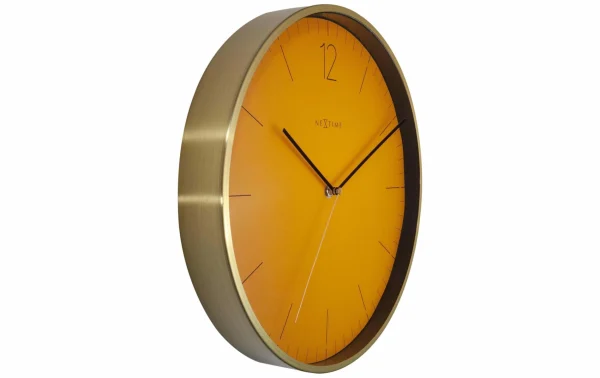 économies garanties NeXtime Horloge Murale Manderin Fruité Essentiel Ø 34 Cm Doré/Jaune – Horloge Murale 4