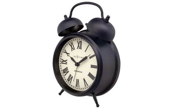 NeXtime Réveil Classique Amsterdam Grand Noir/blanc – Réveils Promotio de vente 3