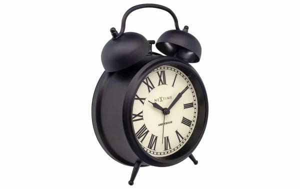 NeXtime Réveil Classique Amsterdam Grand Noir/blanc – Réveils Promotio de vente 4