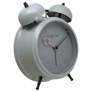 Pas Cher soldes France NeXtime Réveil Classique Golden Hour Bleu-gris – Réveils 9