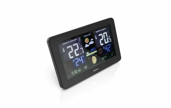 Prestation Et Rapide Hama Station Météo Premium Avec écran Couleur LED Noir – Stations Météo 4