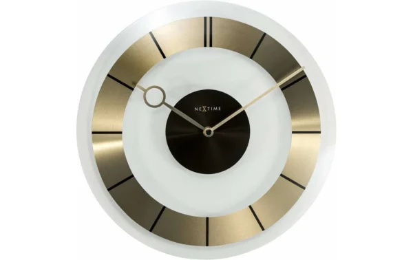 NeXtime Horloge Murale Rétro Ø 31 Cm Doré – Horloge Murale qualité d’originales 1