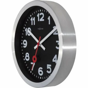 NeXtime Horloge Murale Station Ø 35 Cm Noir – Horloge Murale Nouvelle Collection 9