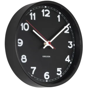 Livraison gratuite KARLSSON Horloge Murale Classic Small Ø 20 Cm, Noir – Horloge Murale 7