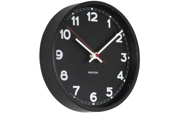 Livraison gratuite KARLSSON Horloge Murale Classic Small Ø 20 Cm, Noir – Horloge Murale 3