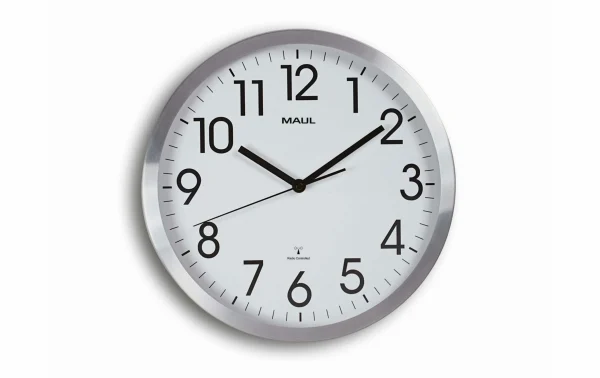 Horloge Murale MAULfly Ø 30 Cm Argenté/Blanc – Horloge Murale Large choix en ligne 1