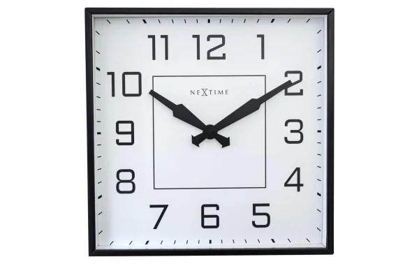 NeXtime Horloge Murale Be Square Avec Chiffres Arabes 35 X 35 Cm – Horloge Murale en ligne officielle 1