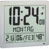 grande popularité TFA Dostmann Horloge Radio-pilotée Avec Climat Ambiant 24,8 X 20,6 Cm, Argenté – Réveils 11