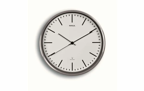 Horloge Murale MAULfly Ø 30 Cm Argenté/Blanc – Horloge Murale magasin pas cher 1