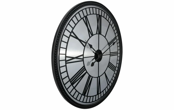 jusqu'à NeXtime Horloge Murale Miroir Cléopâtre Ø 56 Cm Noir/Blanc – Horloge Murale 3