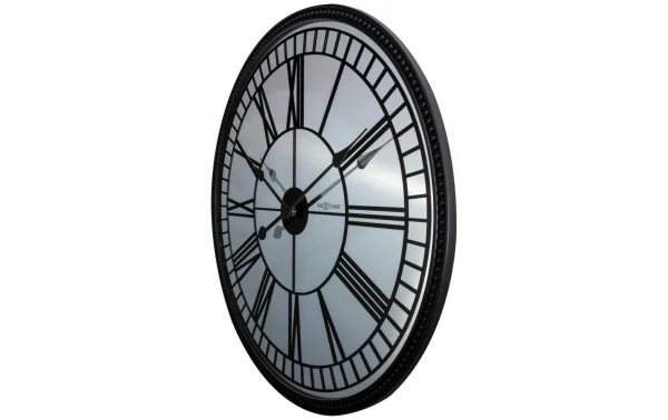 jusqu'à NeXtime Horloge Murale Miroir Cléopâtre Ø 56 Cm Noir/Blanc – Horloge Murale 4