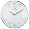 NeXtime Horloge Murale Petit Glamour RC 30 Ø, Doré/Blanc – Horloge Murale Les achats en ligne 7