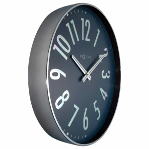 NeXtime Horloge Murale Alchemy Ø 40 Cm, Bleu/Argenté – Horloge Murale grande marque pas cher 9