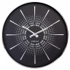 boutique paris NeXtime Horloge Murale Excentric Ø 40 Cm, Noir/Argenté – Horloge Murale 11