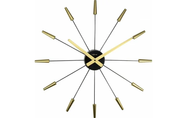 NeXtime Horloge Murale Fiche Inn Ø 58 Cm Doré – Horloge Murale mode 1