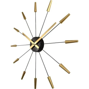 NeXtime Horloge Murale Fiche Inn Ø 58 Cm Doré – Horloge Murale mode 7