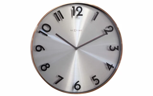 Authentic Original licence NeXtime Horloge Murale Reflection Ø 40 Cm, Cuivre – Horloge Murale 1