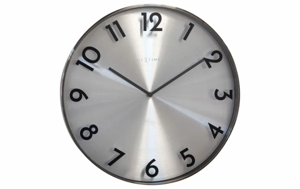 NeXtime Horloge Murale Reflection Ø 40 Cm, Gris – Horloge Murale Distributeur Officiel 1