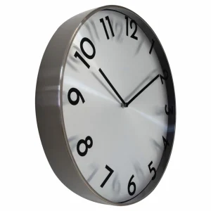 NeXtime Horloge Murale Reflection Ø 40 Cm, Gris – Horloge Murale Distributeur Officiel 9