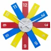 NeXtime Horloge Murale Plexi Ø 40 Cm, Bleu/Jaune/Rouge – Horloge Murale Protections acheteurs 11