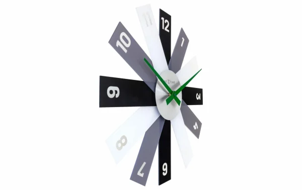 NeXtime Horloge Murale Plexi Ø 40 Cm, Gris/Noir/Blanc – Horloge Murale pas cher en ligne 3