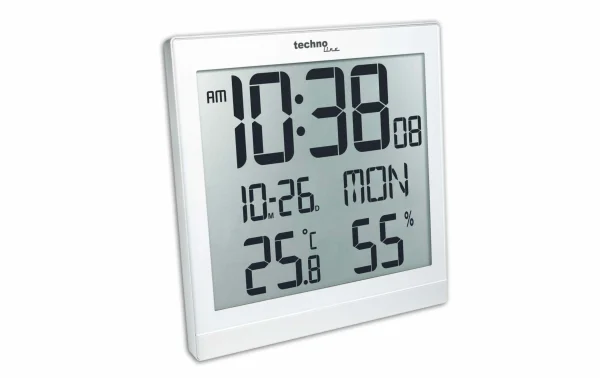 Technoline Horloge Murale Radio WS8015 Blanc – Horloge Murale REMISE allant 3