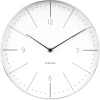 magasin en ligne france KARLSSON Horloge Murale Normann Numbers Ø 27.5 Cm, Argenté/Blanc – Horloge Murale 10