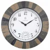 NeXtime Horloge De Jardin Aster Large Ø 43,5 Cm, Beige/Gris/Noir – Horloge Murale en vente 13