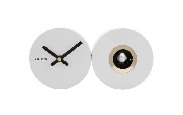 boutique en ligne KARLSSON Horloge Murale Coucou Blanc Mat – Horloge Murale 1