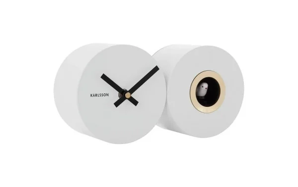 boutique en ligne KARLSSON Horloge Murale Coucou Blanc Mat – Horloge Murale 3