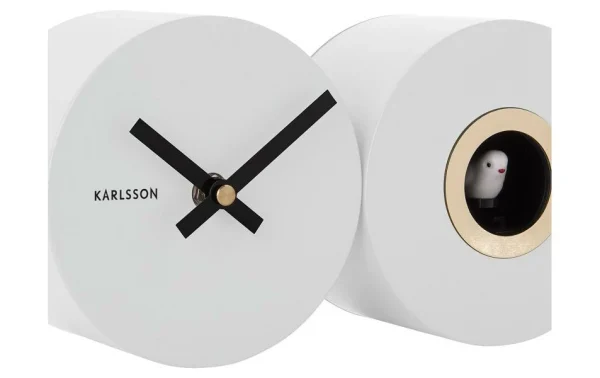 boutique en ligne KARLSSON Horloge Murale Coucou Blanc Mat – Horloge Murale 4