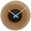 NeXtime Horloge Murale Float Ø 40 Cm, Brun – Horloge Murale boutique paris 11