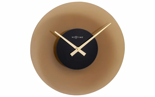 NeXtime Horloge Murale Float Ø 40 Cm, Brun – Horloge Murale boutique paris 1