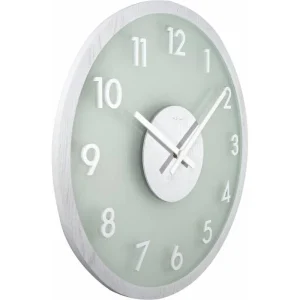 NeXtime Horloge Murale Bois Givré Ø 50 Cm Blanc – Horloge Murale aux meilleurs prix 7