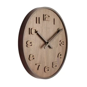 NeXtime Horloge Murale Bois Bois Grand Ø 53 Cm Brun – Horloge Murale mode pas cher 9