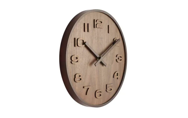 NeXtime Horloge Murale Bois Bois Grand Ø 53 Cm Brun – Horloge Murale mode pas cher 4